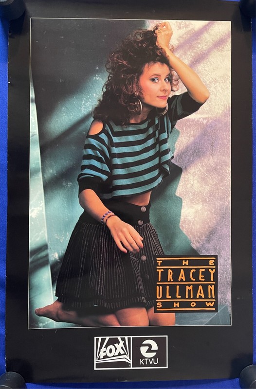 vintage 1980s Tracey Ullman Show (Simpsons) Fox TV PROMO POSTER 17x26in UNUSED