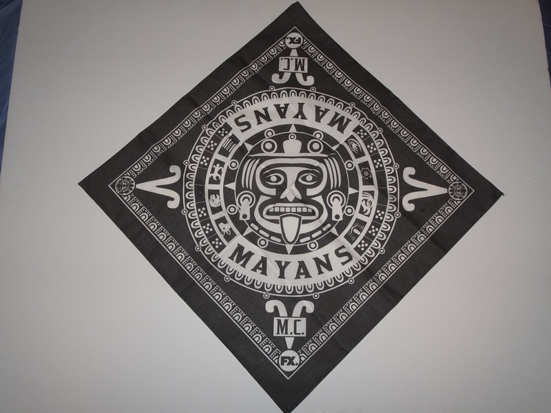 FX MAYANS MC RARE PROMOTIONAL BANDANA JD PARDO KURT SUTTER SONS OF ANARCHY OLMOS