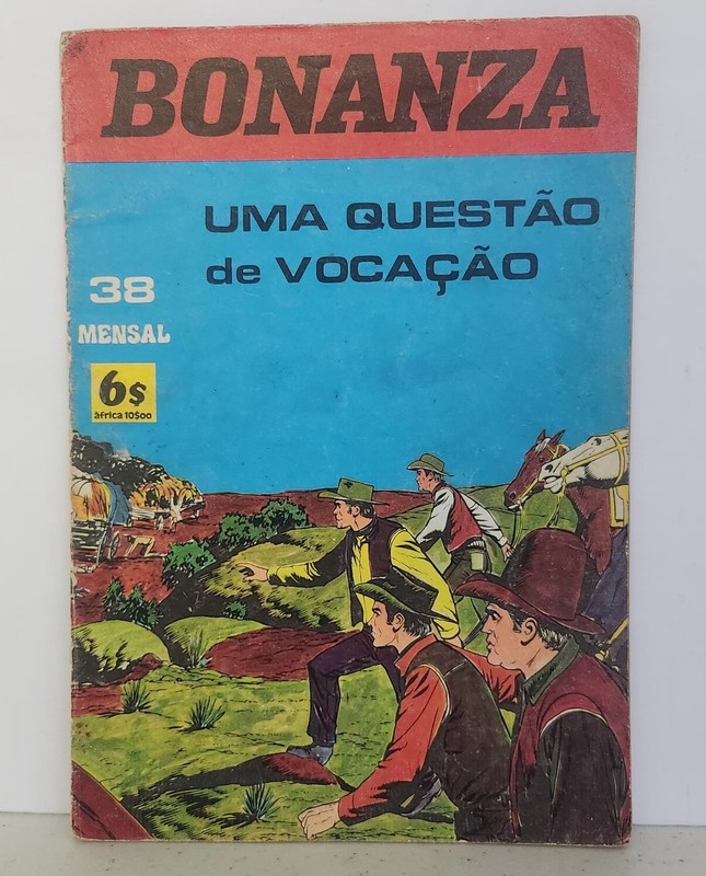 Bonanza Uma Questão de Vocação Portugese COMIC BOOK Mensal ISSUE 38 August 1976